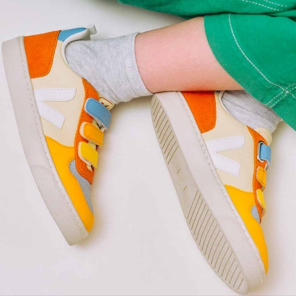 New Veja Multico Sun Velcro Sneaker